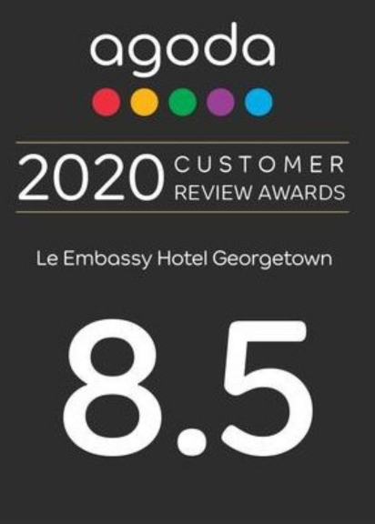 Agoda Customer Review Award (Le Embassy Hotel)