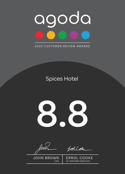 Agoda Customer Review Award (Spices Hotel)